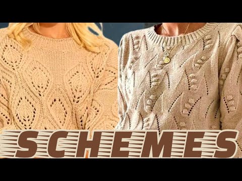 Видео: Супер! Схемы вязания на классные свитера. Super! Knitting patterns for cool sweaters.