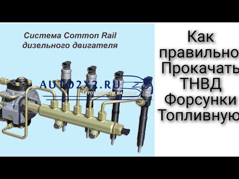 Видео: Как правильно прокачать ТНВД форсунки топливную систему комонрэил Делфи Сименс Бош