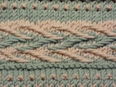 Видео: Узоры спицами. Рисунок со снятыми петлями