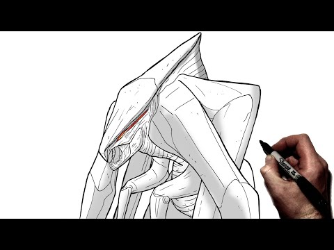 Видео: Как нарисовать женскую муту | Шаг за шагом | Monsterverse