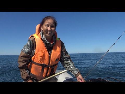 Видео: Рыбалка в море.. ОНА прыгает чуть ли не в лодку..  Рецепт КЕТЫ холодного копчения!