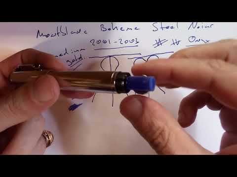 Видео: Обзор перьевой ручки Montblanc Boheme Steel Noir