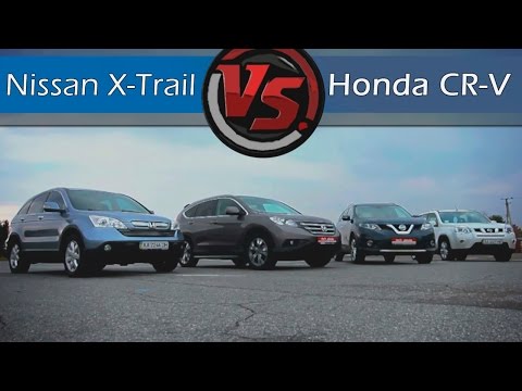 Видео: Битва поколений. Nissan X-Trail vs Honda CR-V 2015