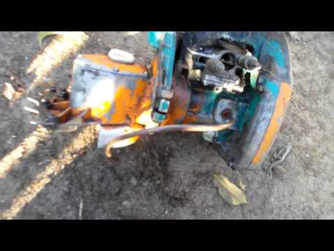 Видео: Самодельный пускач для Т-25 из . №1. Selbstgemachte Werfer Motor für den T-25 der Kettensäge. №1.