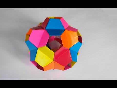 Видео: Кусудама маленькая черепаха (Tomoko Fuse), Kusudama little turtle.