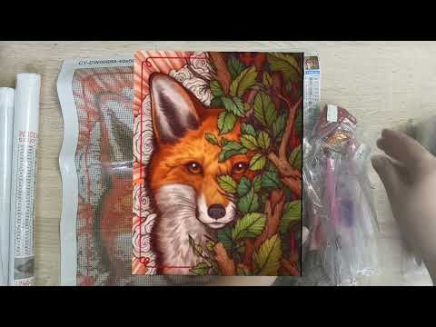 Видео: Алмазная мозаика. Будущие проекты из остатков страз.