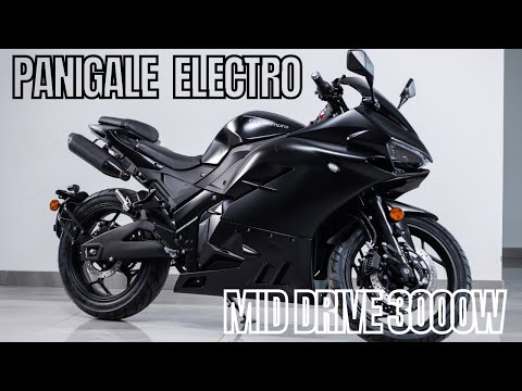 Видео: Огляд електромотоцикла EM Panigale на центральному двигуні 3000Вт з ланцюговим приводом.