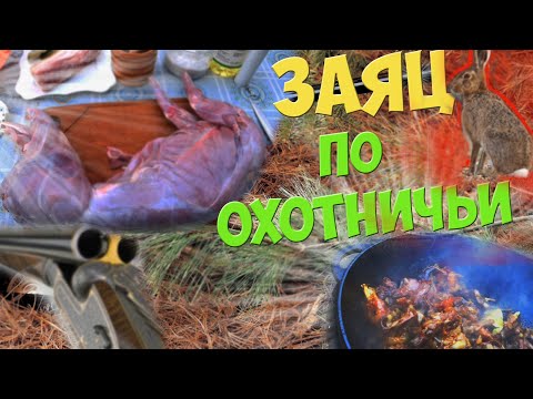 Видео: САМЫЙ ВКУСНЫЙ ЗАЯЦ ПО ОХОТНИЧЬИ В КАЗАНЕ НА КОСТРЕ