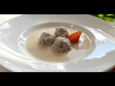 Видео: Кюфтета с бял сос  Meatballs with white sauce