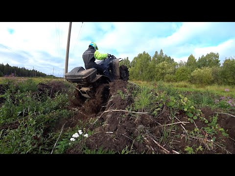 Видео: Тесты, Покатушки на Самодельном Квадроцикле. Неудачные.