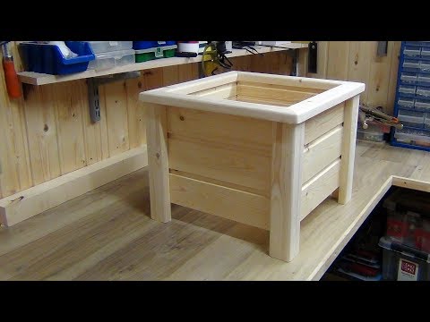 Видео: Кашпо. Деревянное кашпо для цветов. Diy wooden planter box