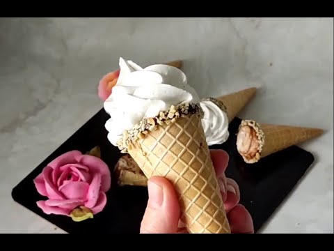 Видео: МК🍦Рожки "СНИКЕРС" + ЗЕФИРНАЯ ФЛОРИСТИКА 🌺🌸🌼 Рецепт от @vitalija_cake