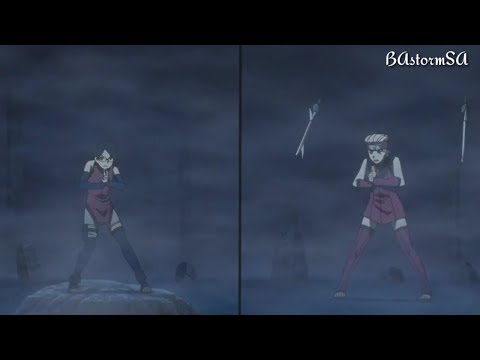 Видео: Сарада против Бунтан / Sarada vs Buntan