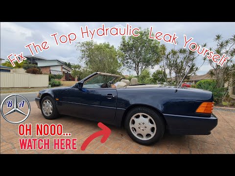 Видео: Ремонт верхней гидравлики SL R129 (главные подъемные цилиндры)