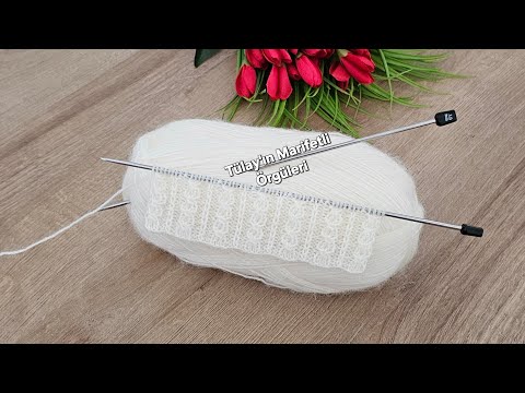 Видео: Элегантный и простой узор для вязания шали, жилета, кардигана