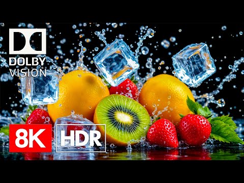 Видео: Вкусные фрукты в формате 8K HDR Dolby Vision™ | Видео 8K 120 кадров в секунду