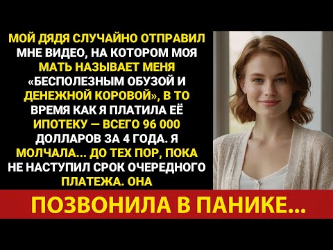 Видео: Мой дядя прислал мне видео, на котором мама называет меня «дойной коровой», пока я выплачиваю ей...