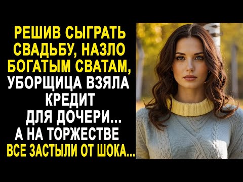 Видео: Решив сыграть свадьбу, назло богатым сватам, уборщица взяла кредит для дочери. А на торжестве...