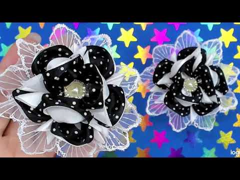 Видео: Знакомые лепестки в новой интерпритации в школьных бантиках. School bows