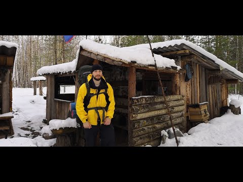 Видео: В глухом лесу НАШЛИ ОТЛИЧНУЮ ИЗБУ С ФЛАГОМ. БРОД в ЛЕДЯНОЙ ВОДЕ. Озеро СВЕТЛОЕ #2