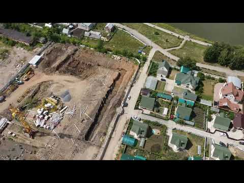 Видео: г.Альметьевск с высоты, строительство Ривьера лайф 31.07.2022г.