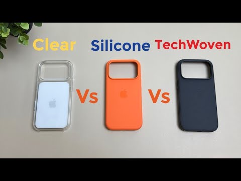 Видео: Сравнение чехлов Apple Silicone, Apple Clear и Apple TechWoven для iPhone 17 Pro