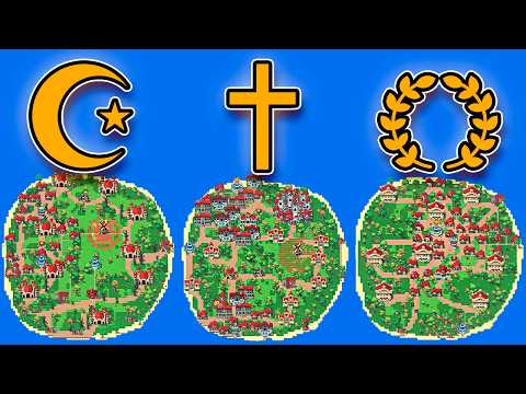 Видео: Какая РЕЛИГИЯ будет Доминировать в мире? - WorldBox