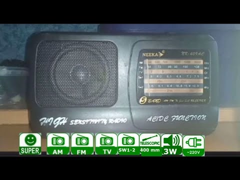 Видео: Радиоприемник Neeka NK 409 AC AM/FM/TV/SW1/SW2