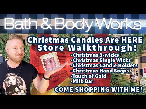 Видео: Обзор магазина Bath & Body Works — Рождество! Свечи, мыло для рук и многое другое!