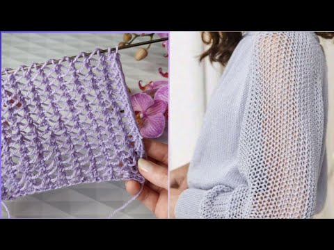 Видео: 💥ВСЕГО -ТО 1 РЯД💥 ДВУСТОРОННЯЯ СЕТКА СПИЦАМИ. #вязание#узорыспицами #узорспицами#вязаниеспицами