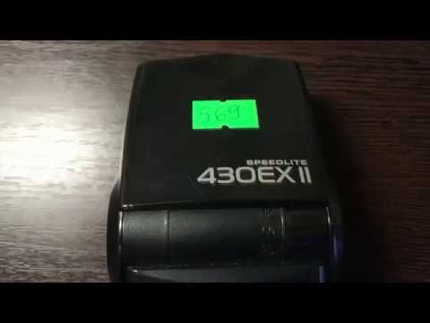 Видео: Обзор вспышки  Canon speedlite  430 ex ii