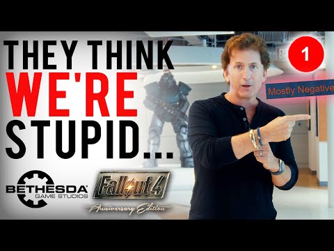Видео: Bethesda TANKS реагирует на сломанную катастрофу Fallout 4 Anniversary Edition...