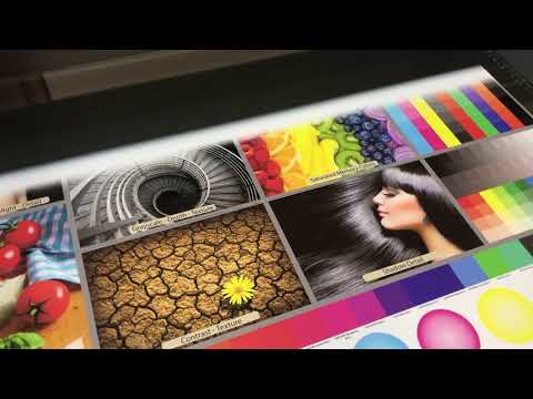 Видео: УФ принтер FS-9060uv G5i с печатающими головками Ricoh G5i  печать на стекле