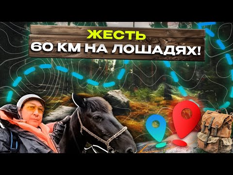 Видео: 60 км на лошадях к реке Зун Мурин, 1 часть