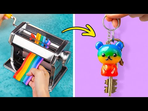 Видео: 🐻 ЯРКИЕ РАДУЖНЫЕ ПОДЕЛКИ 🌈🎨 Веселые идеи для школы 💖