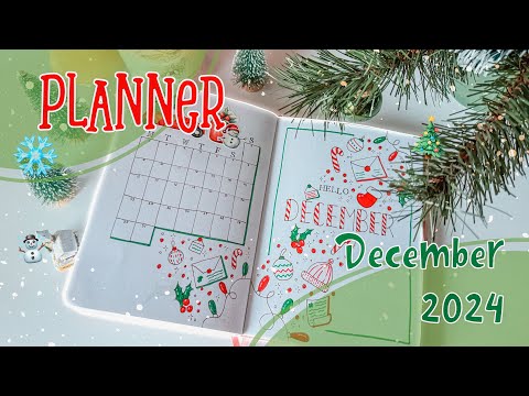 Видео: оформление ежедневника на декабрь 2024 · bullet journal · plan with me✎