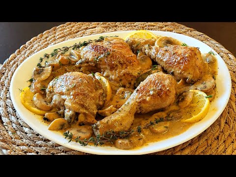 Видео: Пилешки бутчета по френски с гъбен сос!