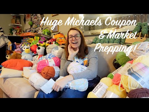 Видео: Невероятный купон Michaels, перевозка пряжи и подготовка к рынку!
