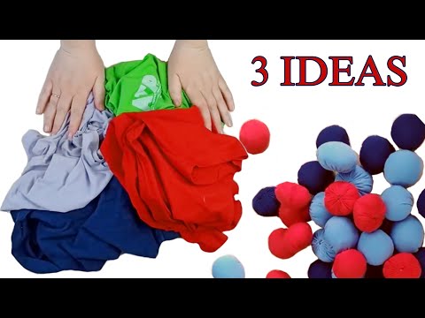 Видео: 3 ФАНТАСТИЧЕСКИЕ ИДЕИ ИЗ СТАРЫХ ФУТБОЛОК! Сделала 3 стильных коврика по нулевой стоимости!