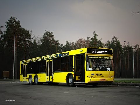 Видео: Автобус №51|Bus №51 Ст.м. "Червоний хутір" - Ст.м. "Либідська"