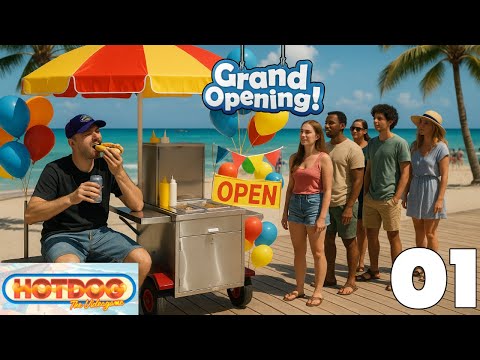 Видео: 🌭 КУПИХ СИ КОЛИЧКА за ХОТ-ДОГ на плажа! 🌴 | HotDog the Videogame