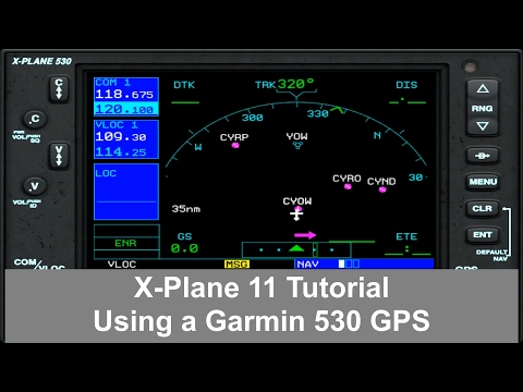 Видео: X-Plane 11 — использование GPS-навигатора Garmin 530