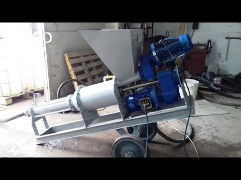 Видео: Оборудование для производства пенобетона. Смеситель непрерывного действия. СНД-300.