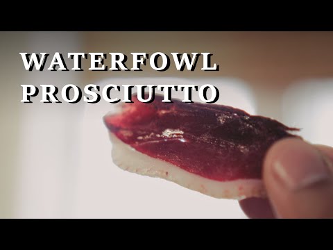 Видео: Как приготовить прошутто из гуся (вяленую водоплавающую птицу)