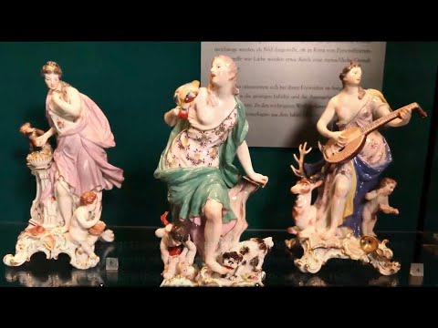 Видео: Мейсенский фарфор. Немецкий сервиз "Мадонна".