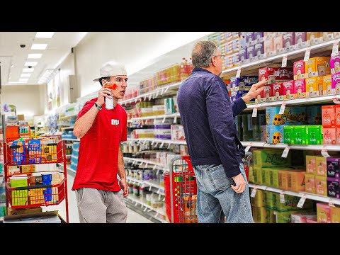 Видео: Розыгрыш с воздушным сигналом в магазине!