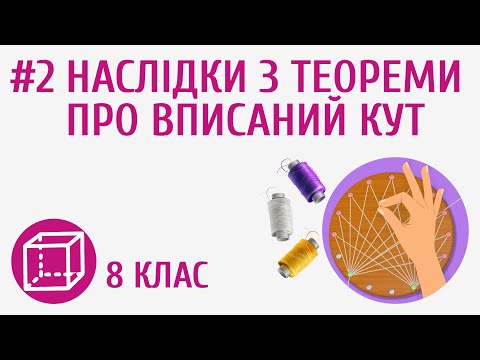 Видео: Наслідки з теореми про вписаний кут #2