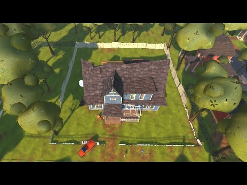 Видео: Играем в Hello Neighbor!!! Полное прохождение 1 акта!!!