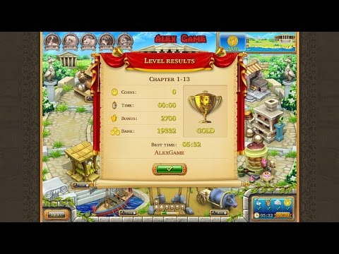 Видео: Farm Frenzy Ancient Rome Chapter 1-13 only GOLD Веселая ферма Древний Рим Глава 1-13 Золото