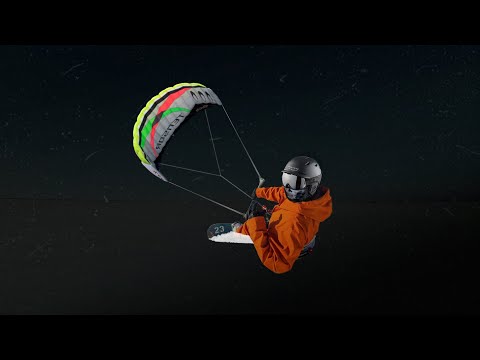 Видео: Кайтбординг зимой. Сноукатинг на сноуборде с нуля.